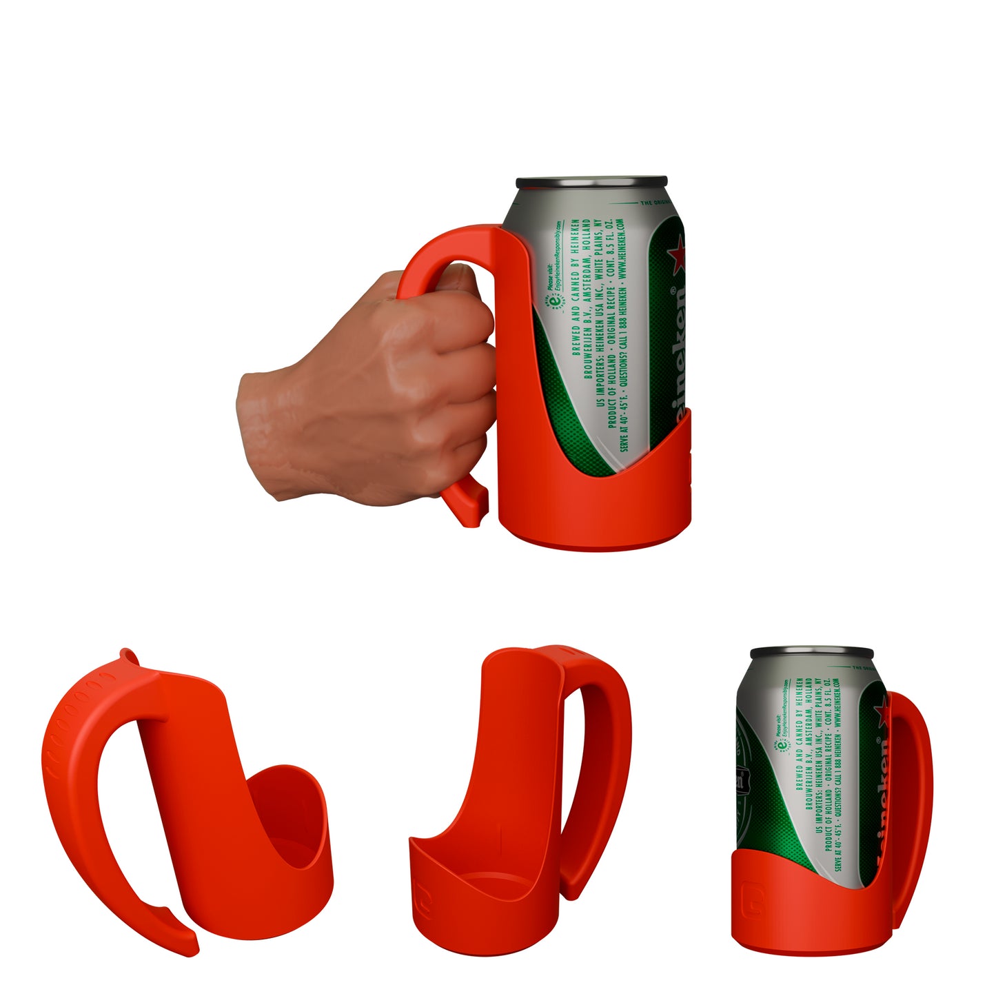 iCanHandle – Can Holder Handle for 12oz Standard Cans, Perfect for Beer, Energy Drinks, Sodas | 3D Printed (12oz Standard)