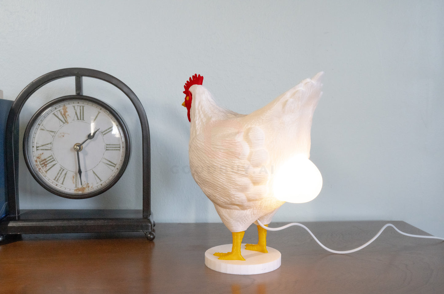 Clucky Luminary: 3D Printed Chicken & Egg Light - Your Cozy Companion