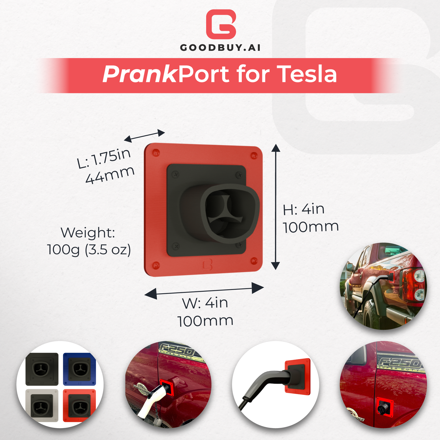 PrankPort: The Fake EV Charging Port for Tesla for Diesel ICE Gas Truck Gag