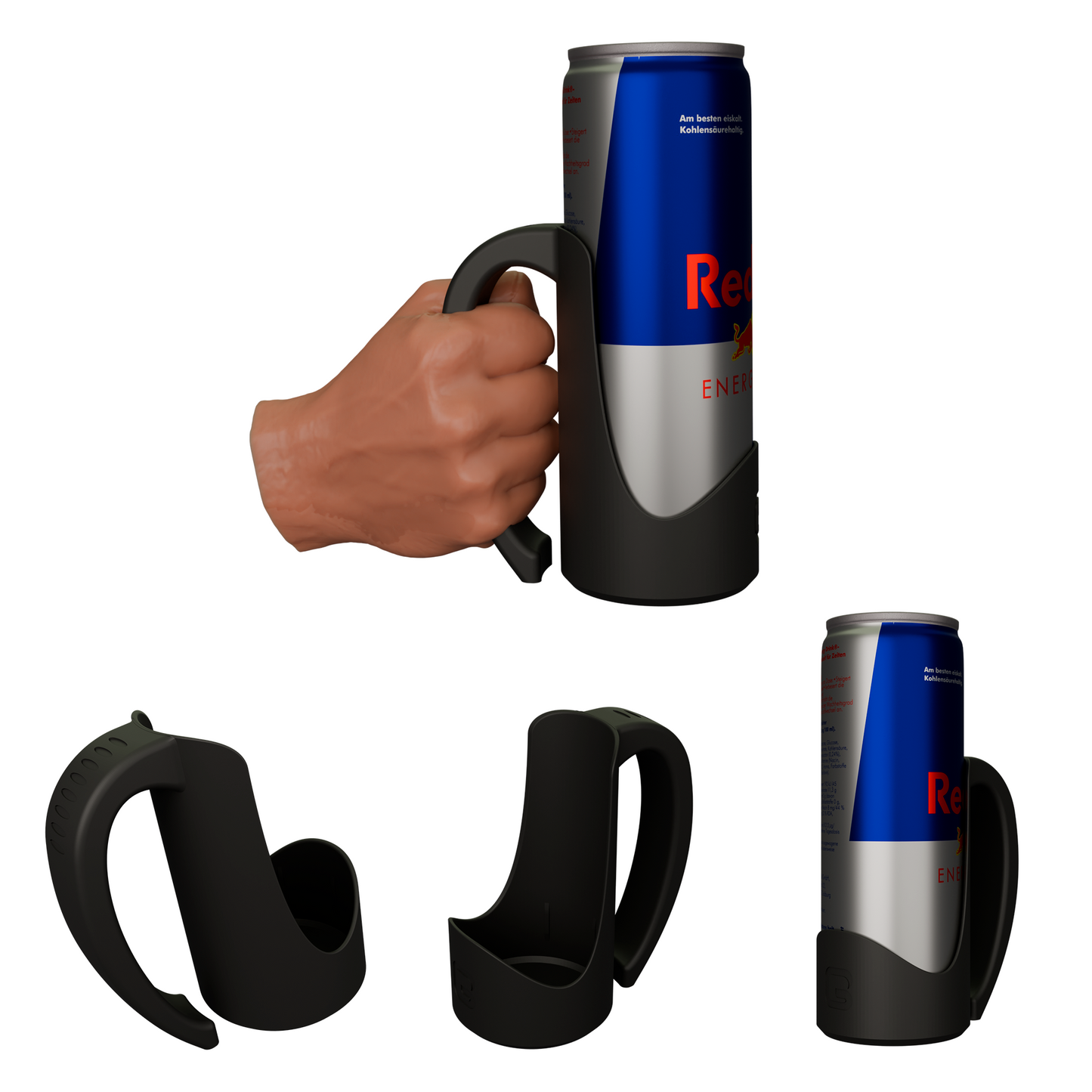 iCanHandle – Can Holder Handle for 12oz Slim Cans, Perfect for Beer, Energy Drinks, Sodas | 3D Printed (Slim)