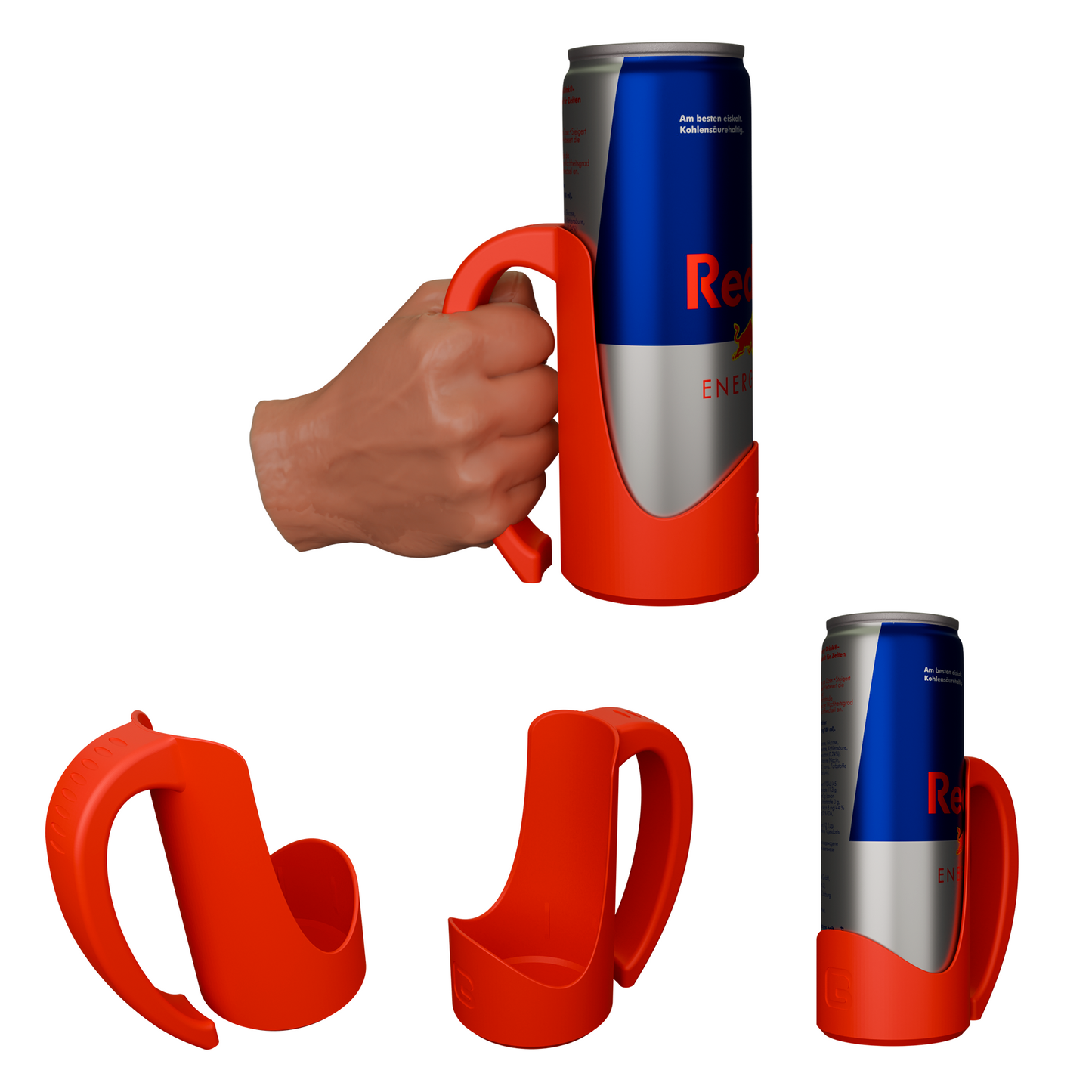 iCanHandle – Can Holder Handle for 12oz Slim Cans, Perfect for Beer, Energy Drinks, Sodas | 3D Printed (Slim)