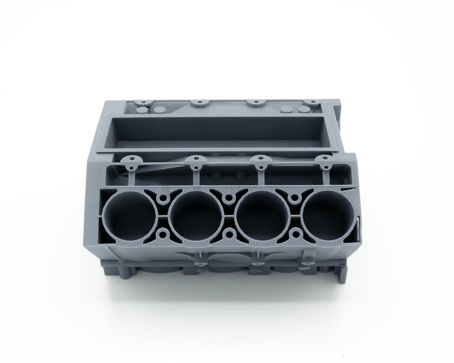 Revved-Up Organizer: 3D Printed Engine Block Business Card Holder – Your Desk’s Powerhouse
