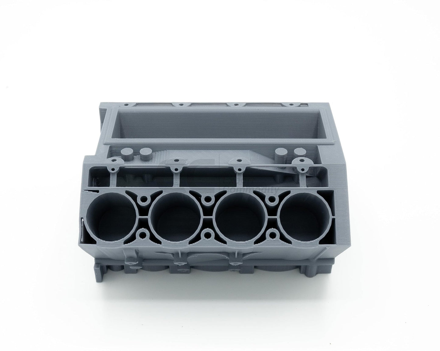 Revved-Up Organizer: 3D Printed Engine Block Business Card Holder – Your Desk’s Powerhouse