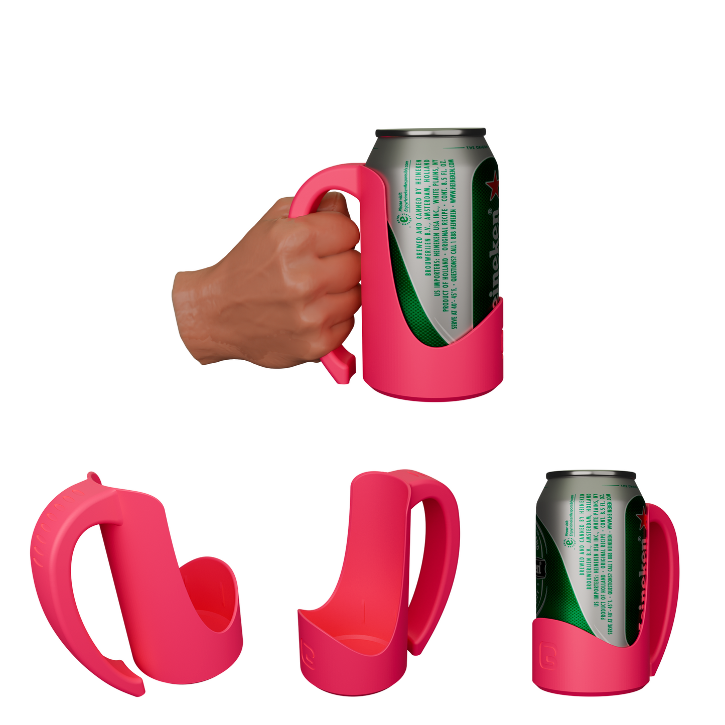 iCanHandle – Can Holder Handle for 12oz Standard Cans, Perfect for Beer, Energy Drinks, Sodas | 3D Printed (12oz Standard)