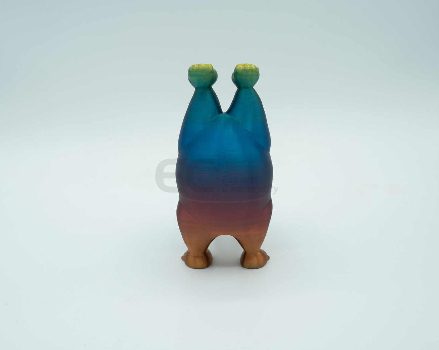 Yoga Pups in Poses: 3D Printed English Bulldogs Embracing Peace (Hand Stand)