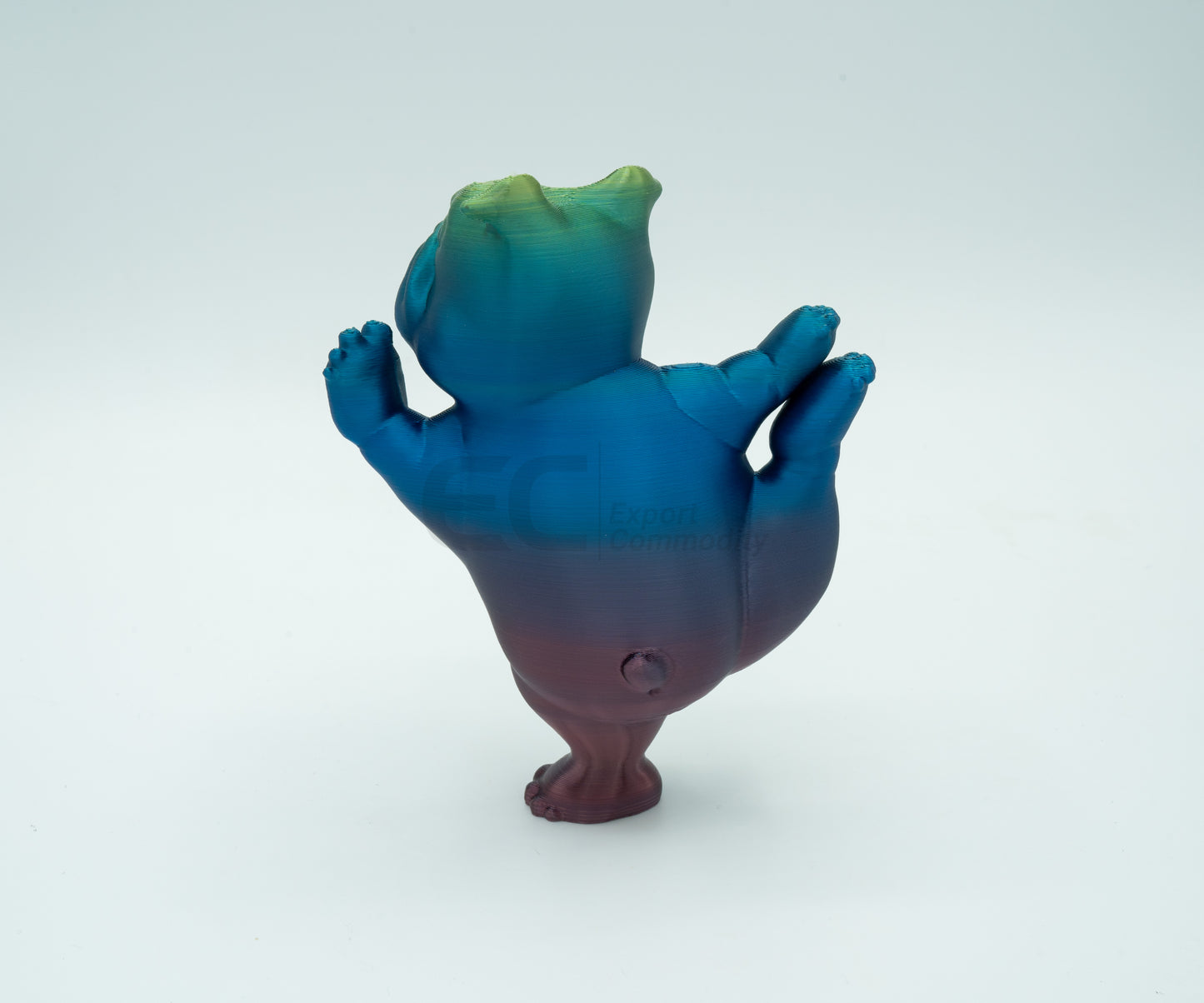Yoga Pups in Poses: 3D Printed English Bulldogs Embracing Peace (Dancer)