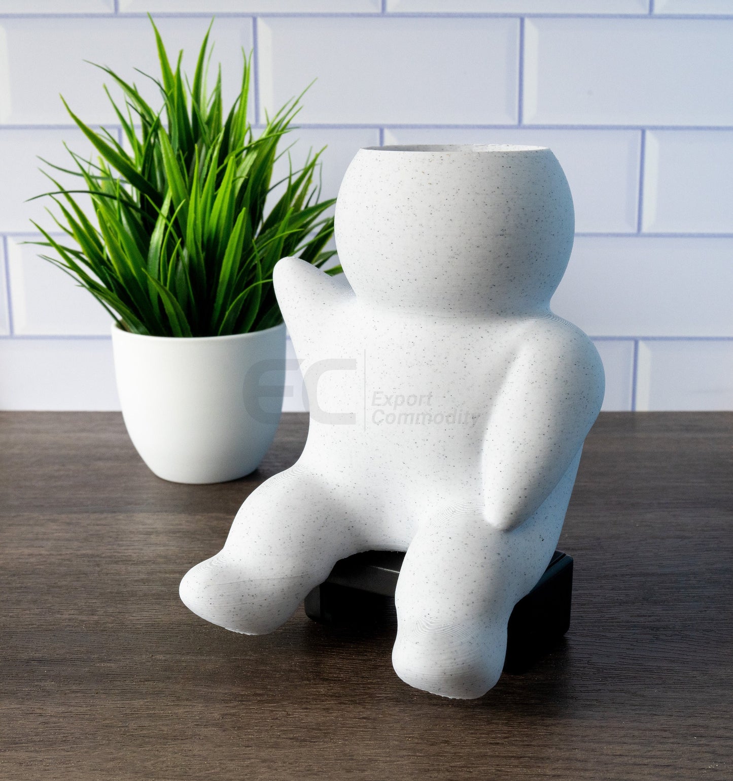 Chunky People 02 - Custom Figurine in Stone Marble Plastic