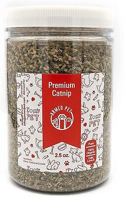 ArmedPet Premium Catnip, Infused with Essential Organic Potent Nepetalactone Cat Nip Treats 2.5 oz