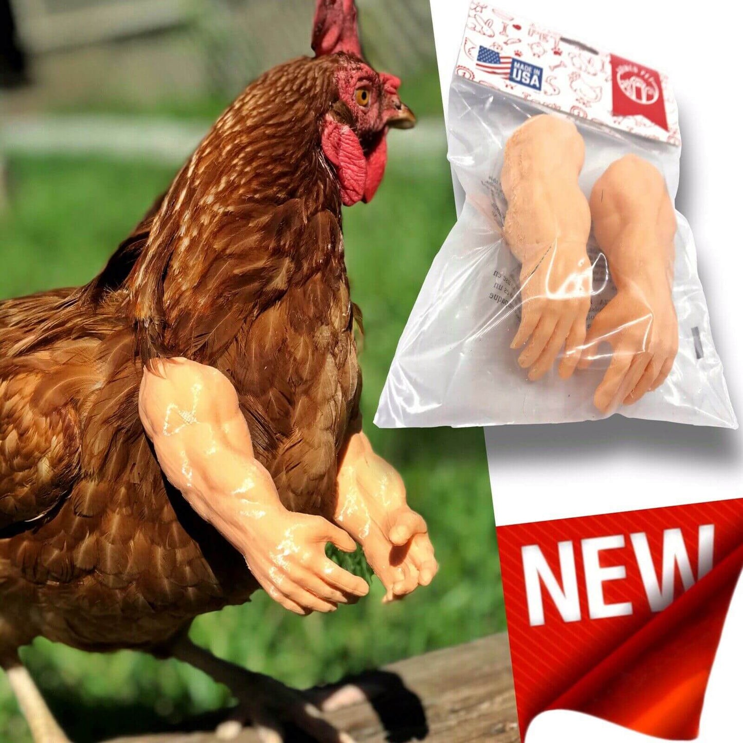 As Seen On FB Strong Chicken Arm Armed Chicken Meme Chicken Arm For Chickens Black Friday