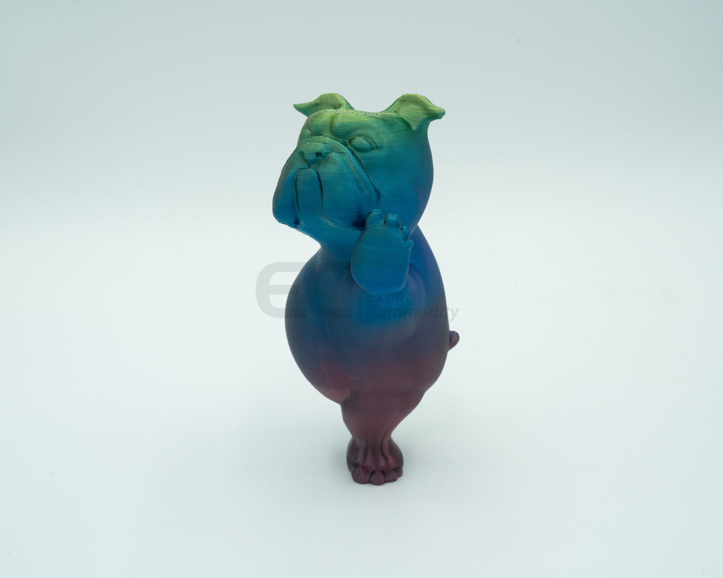 Yoga Pups in Poses: 3D Printed English Bulldogs Embracing Peace (Dancer)