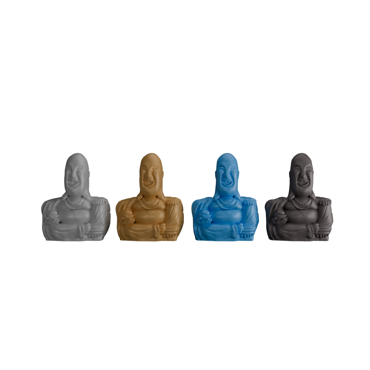 5" Flippin Buddha - 3D Printed Desk Pal, Dual-Sided Zen & Sass, American Made Home Decor and Novelty Gift
