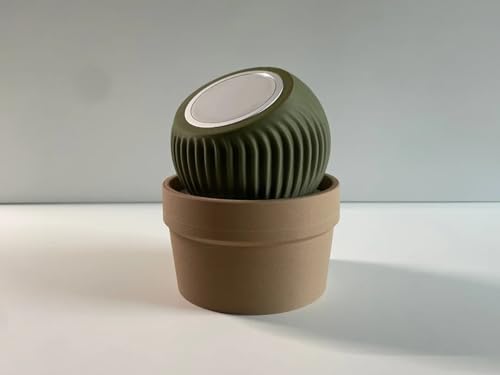 Cactus Wireless Phone Charger Holder – Decorative Stand with Cable Management | Unique Desk Accessory | 3D Printed