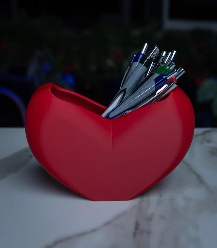 The Heart Vault – Decorative Heart-Shaped Mini Storage Bowl for Desk or Gifts | Cute Organizer | 3D Printed