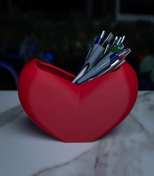 The Heart Vault – Decorative Heart-Shaped Mini Storage Bowl for Desk or Gifts | Cute Organizer | 3D Printed