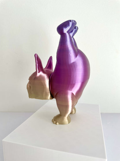 Boston Terrier Cute Display, Boston Terrier Lover, Dog Lover, Yoga, 3D Print, Dog Sculpture, Cute Decorative, Cute Gift
