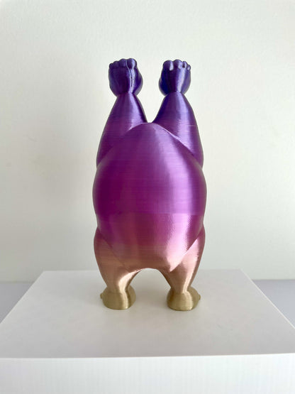 Boston Terrier Cute Display, Boston Terrier Lover, Dog Lover, Yoga, 3D Print, Dog Sculpture, Cute Decorative, Cute Gift