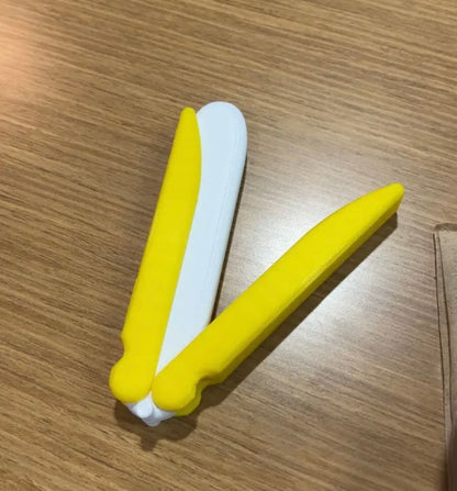 Toy Fake Prop Plastic Knife BananaSong - The Banana Balisong blade from TikTok Viral Video