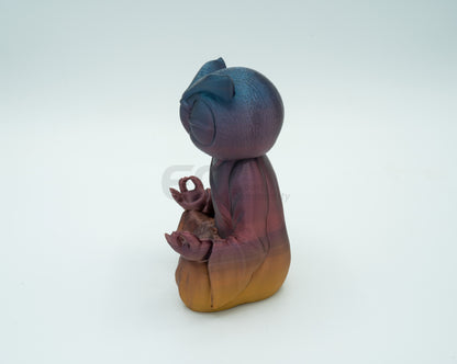 Whimsical Wisdom: 3D Printed Zen Owl - Your Meditative Companion