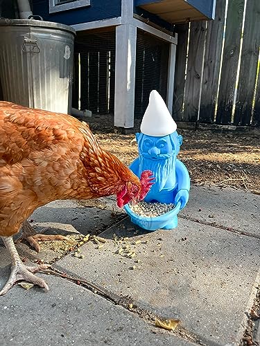 Gnome Chompski Feeder - 3D Printed Garden Bird & Chicken Feed Bowl