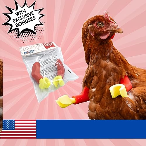 ArmedPet Red Block Chicken Arms Made in Texas Meme Original Chicken Gift Chicken Arms for Chicken to wear Arms for Birds Novelty Gift