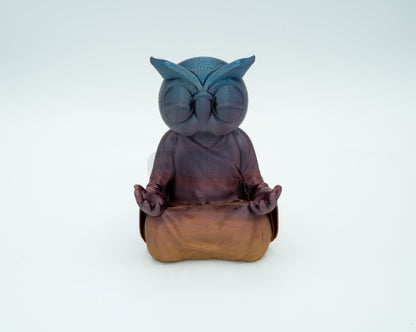 Whimsical Wisdom: 3D Printed Zen Owl - Your Meditative Companion
