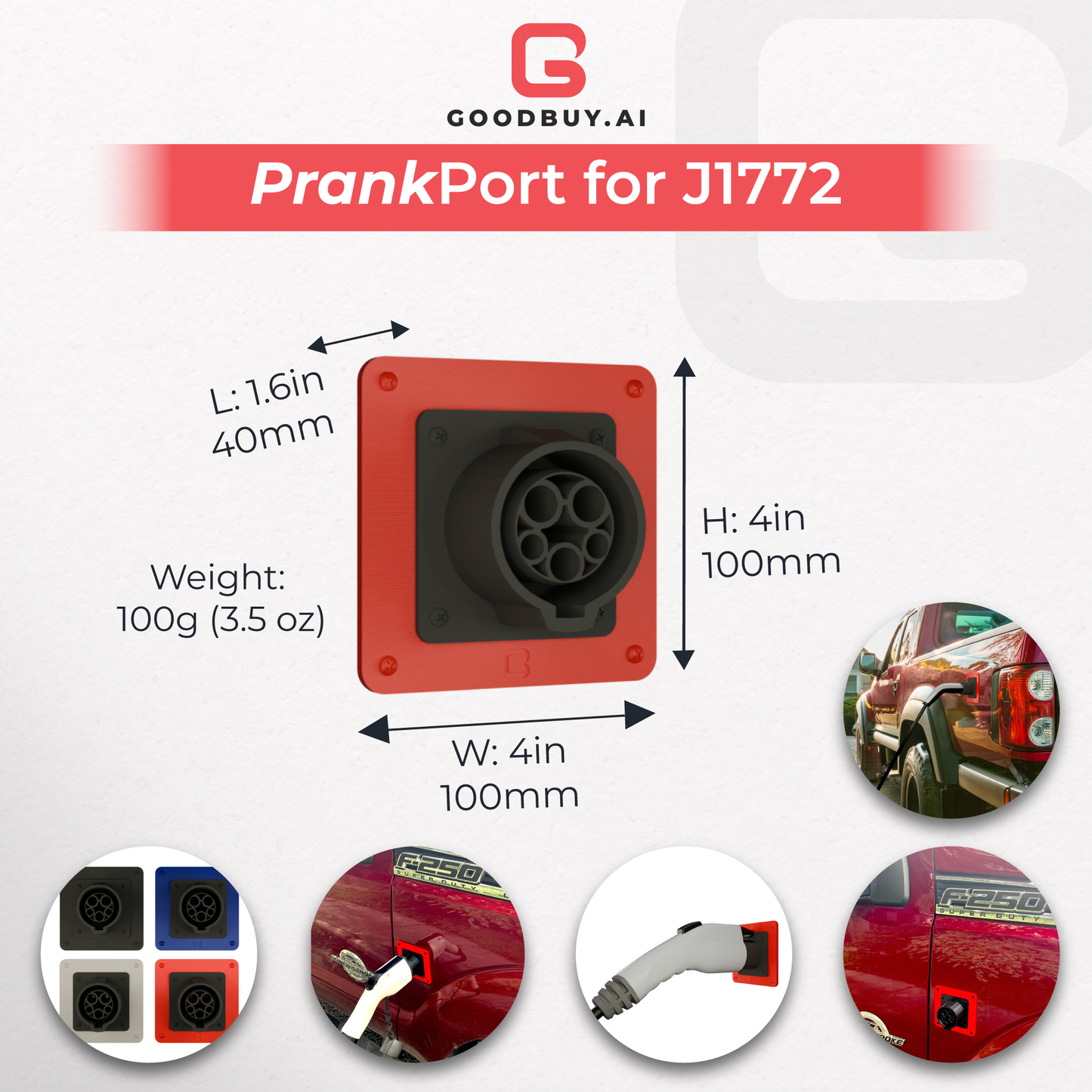 PrankPort: The Fake EV Charging Port J1772 for Diesel ICE Gas Truck Gag