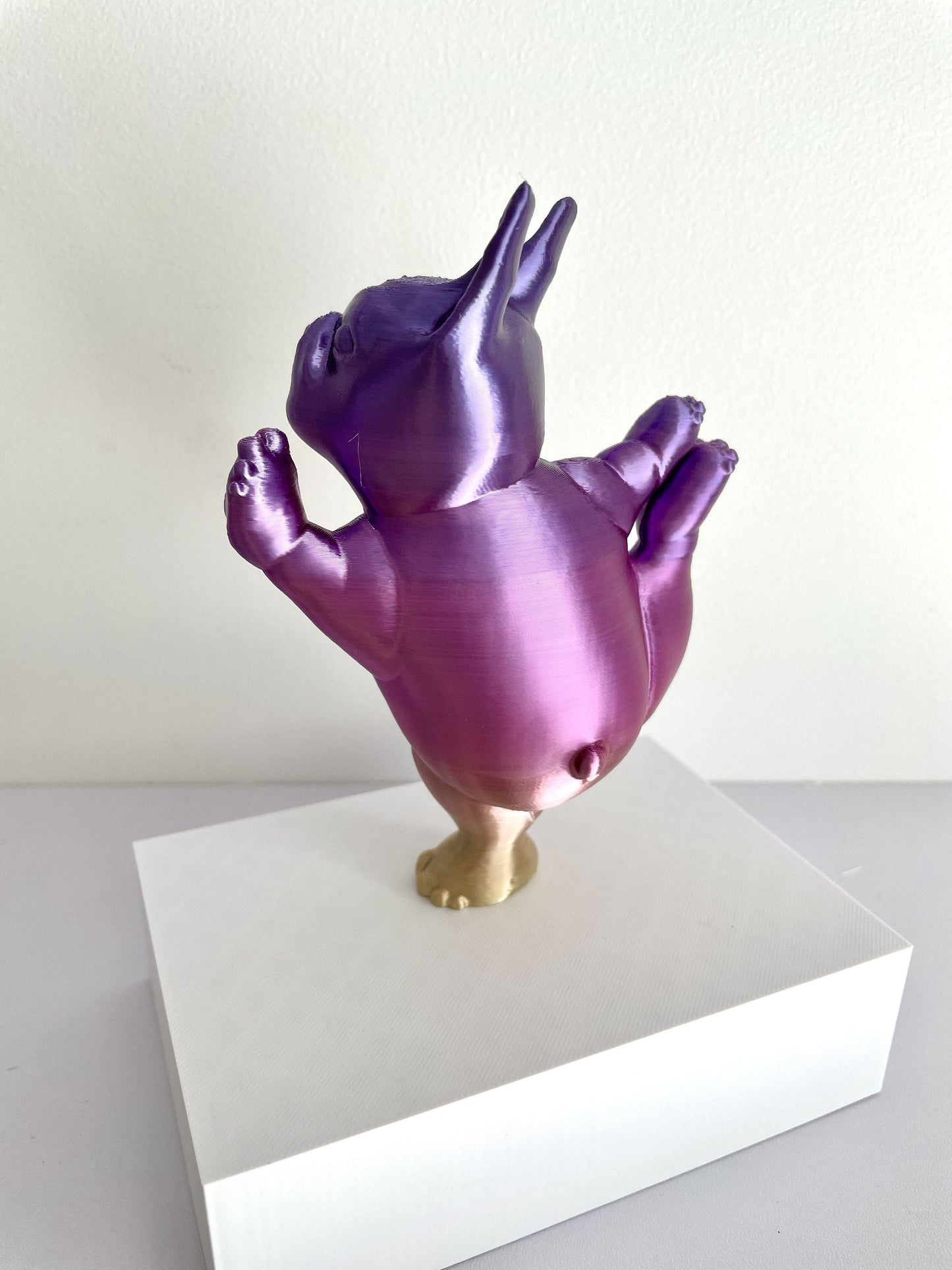 Boston Terrier Cute Display, Boston Terrier Lover, Dog Lover, Yoga, 3D Print, Dog Sculpture, Cute Decorative, Cute Gift