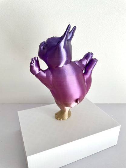 Boston Terrier Cute Display, Boston Terrier Lover, Dog Lover, Yoga, 3D Print, Dog Sculpture, Cute Decorative, Cute Gift