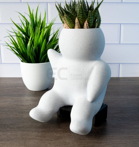 Chunky People 02 - Custom Figurine in Stone Marble Plastic
