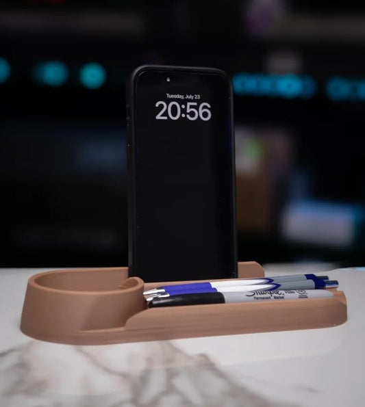 The Nexus – Desk Organizer with Phone Stand | Minimalist Office & Workstation Accessory | 3D Printed